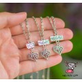 Кулон для троих друзей "Best Friends Forever. Ажурное сердце. Цена за набор